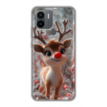 Яркий чехол для Xiaomi Redmi A1 Plus с Зимними Оленятами