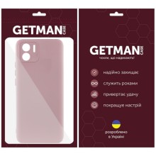 Чехол TPU GETMAN Liquid Silk Full Camera для Xiaomi Redmi A1 / A2 – Розовый