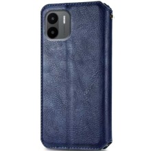 Кожаный чехол-книжка GETMAN Cubic (PU) для Xiaomi Redmi A1 / A2 – Синий