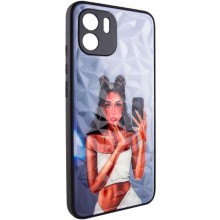 TPU+PC чохол Prisma Ladies для Xiaomi Redmi A1 / A2 – Bla111111ck in White