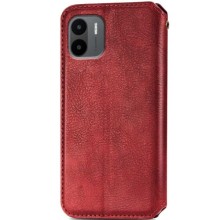 Кожаный чехол-книжка GETMAN Cubic (PU) для Xiaomi Redmi A1 / A2 – Красный