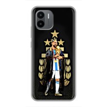 Чехлы для Xiaomi Redmi A1 (Leo чемпион) (AlphaPrint) (Месси Король)