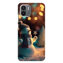 Чехлы на Новый Год Xiaomi Redmi A1 (Снеговик праздничный)