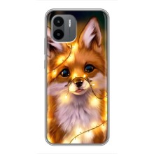 Чехлы с картинкой Лисички для Xiaomi Redmi A1 (VPrint) (Лисичка в гирляндах)