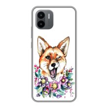 Чехлы с картинкой Лисички для Xiaomi Redmi A1 (VPrint) (Веселая лисичка)