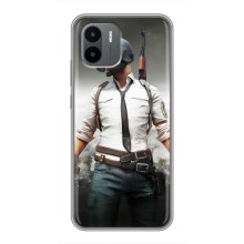 Силиконовый чехол с картинкой "Герой Pubg" на Xiaomi Redmi A1 – Пабг