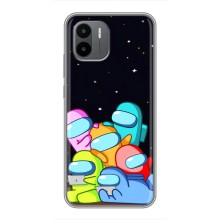 Чехол Амонг Ас для Xiaomi Redmi A1 (AlphaPrint) (Скины в космосе)