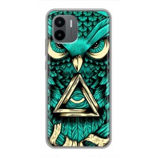 Чехол с птицами на Xiaomi Redmi A1 (VPrint) (Сова с глазом)