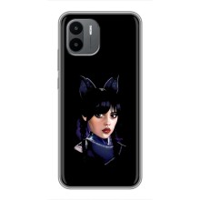 Чехлы Венсдей на Xiaomi Redmi A1 Уэнсдей (AlphaPrint) (серьезная Уэнздей)