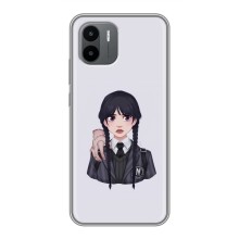 Чехлы Венсдей на Xiaomi Redmi A1 Уэнсдей (AlphaPrint) (Уэнздей и Вещь)