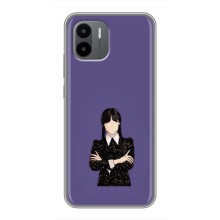 Чехлы Венсдей на Xiaomi Redmi A1 Уэнсдей (AlphaPrint) (Уэнздей в черном)