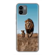 Чехол Король лев на Редми А1 (Мусафа и Симба)