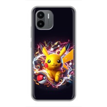 Чехол с Пикачу на Xiaomi Redmi A1 (Пикачу с мячом)