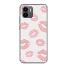 Чехол с розовым рисунком для Xiaomi Redmi A1 (Розовые губы)