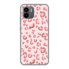Чехол с розовым рисунком для Xiaomi Redmi A1 (Розовый леопард)