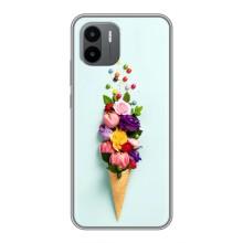 Чохли з тематикою "КВІТИ" на Xiaomi Redmi A1 – Квітка-морозиво