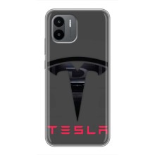 Силиконовый бампер с картинкой машины на Xiaomi Redmi A1 – Logo TESLA