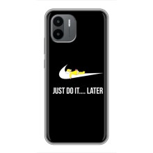 Силиконовый Чехол на Xiaomi Redmi A1 с картинкой Nike (Later)