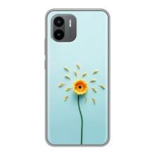 Чохли з квітами для Xiaomi Redmi A2 (VPrint) (Жовта квітка)
