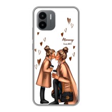 Чохол з друком для Xiaomi Redmi A2 - (Мама з дитинкою) (AlphaPrint) (Донька і мама)