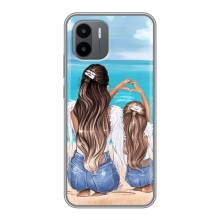 Чохол з друком для Xiaomi Redmi A2 - (Мама з дитинкою) (AlphaPrint) (Мама з донькою)