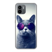 Чохол з принтом для Xiaomi Redmi A2 (AlphaPrint) Модні коти (Стильний кіт)