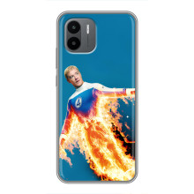 Чехол с принтом Фантастическая четверка для Xiaomi Redmi A2 – Человек-Факел