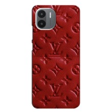 Текстурный Чехол Louis Vuitton для Редми А2 – Красный ЛВ