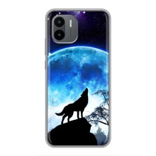 Захисні чохли для Ксіаомі Редмі А2 (AlphaPrint) (ХІТ продаж) ВОВК (Вовк на місяць)