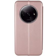 Кожаный чехол-книжка Classy для Xiaomi Redmi A3 – Rose Gold