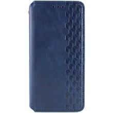 Шкіряний чохол-книжка GETMAN Cubic (PU) для Xiaomi Redmi A3 – Синій