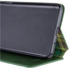 Шкіряний чохол-книжка GETMAN Cubic (PU) для Xiaomi Redmi A3 – Зелений