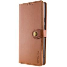 Кожаный чехол-книжка GETMAN Gallant (PU) для Xiaomi Redmi A3 – Коричневый