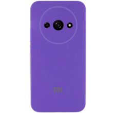 Чехол Silicone Cover Lakshmi Full Camera (AAA) with Logo для Xiaomi Redmi A3 (Фиолетовый)