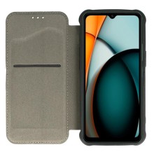 Кожаный чехол книжка GETMAN Razor (PU) для Xiaomi Redmi A3 – Черный