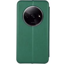Кожаный чехол-книжка Classy для Xiaomi Redmi A3 – Зеленый