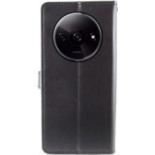 Кожаный чехол-книжка GETMAN Gallant (PU) для Xiaomi Redmi A3 – Черный