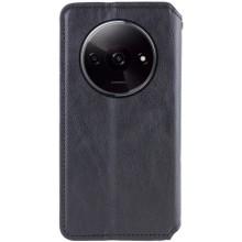 Шкіряний чохол-книжка GETMAN Cubic (PU) для Xiaomi Redmi A3 – Чорний