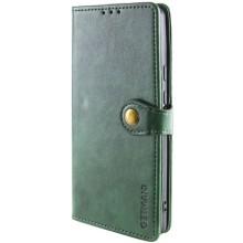 Кожаный чехол-книжка GETMAN Gallant (PU) для Xiaomi Redmi A3 – Зеленый