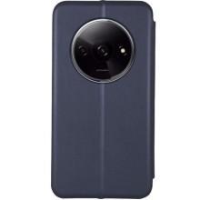 Кожаный чехол-книжка Classy для Xiaomi Redmi A3 – Темно-синий