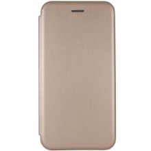 Кожаный чехол-книжка Classy для Xiaomi Redmi A3 (Золотой)
