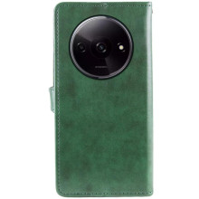 Кожаный чехол-книжка GETMAN Gallant (PU) для Xiaomi Redmi A3 – Зеленый