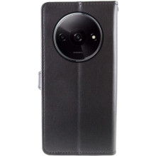 Кожаный чехол-книжка GETMAN Gallant (PU) для Xiaomi Redmi A3 – Черный