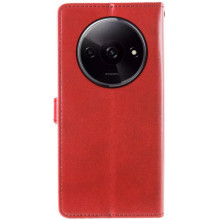 Кожаный чехол-книжка GETMAN Gallant (PU) для Xiaomi Redmi A3 – Красный