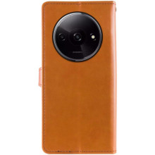 Кожаный чехол-книжка GETMAN Gallant (PU) для Xiaomi Redmi A3 – Коричневый