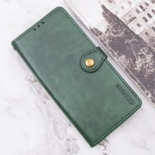 Кожаный чехол-книжка GETMAN Gallant (PU) для Xiaomi Redmi A3 – Зеленый