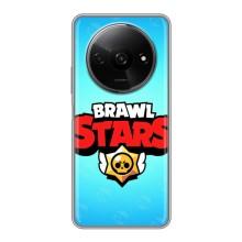 Чехлы Brawl Stars для Xiaomi Redmi A3 (AlphaPrint) – Лого Бравл Старс