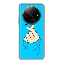 Чохол (Знак сердечка) для Xiaomi Redmi A3 – Сердечко на синоьому