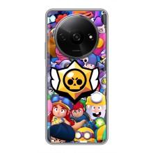 Чехол для Xiaomi Redmi A3 Бравл Старс (VPrint) – Лого Brawl Stars