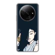 Чохол з друком для Xiaomi Redmi A3 - (Мода) (AlphaPrint) (Гарна дівчина)